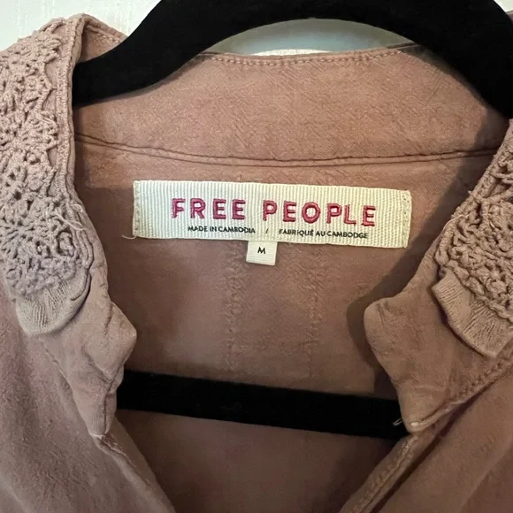 Free People Ariana Jacket NWT Size M In Mauve - Picture 5 of 5